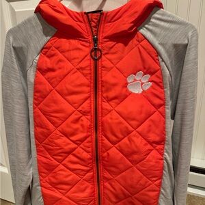 Colosseum Orange and Gray Women's Jacket